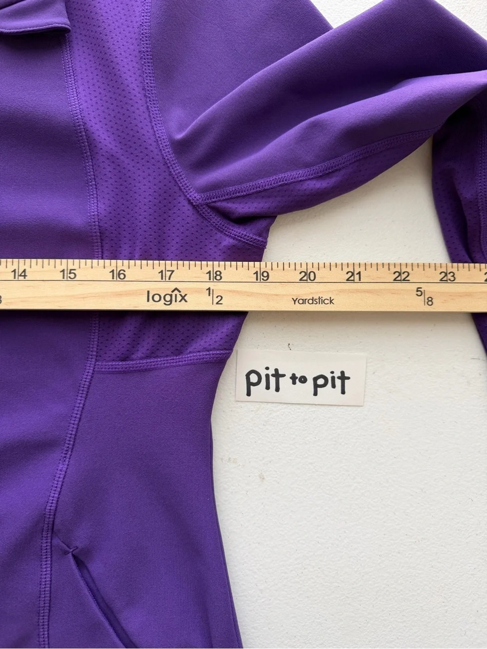 ⁠Lucy Tech Full Zip Track Jacket Purple Size L Athletic Running Yoga Thumbholes⁠